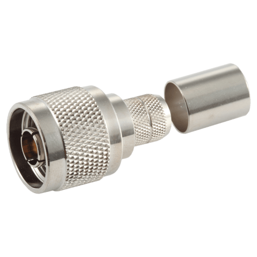 N Male plug connector for LMR400-coax-cable