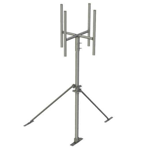 APAC GC76 galvanised steel roof mount with 4-sector headframe