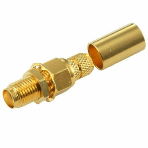 Sma Female Bulkhead Connector For Lmr 240 Coaxial Cable